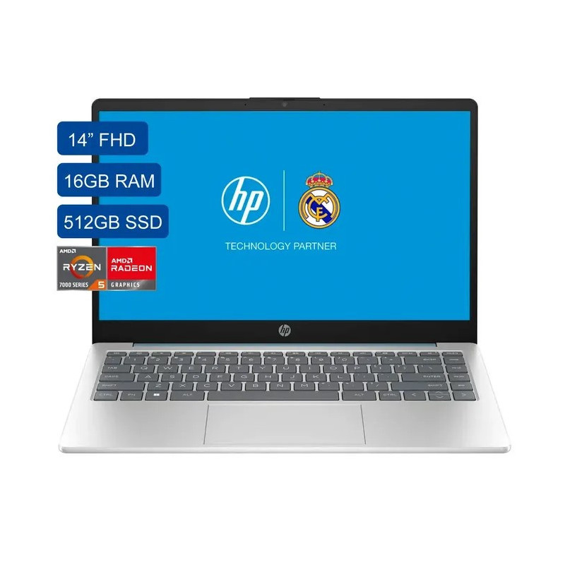 PORTATIL HP PAVILION 14-EM0021LA-RYZEN 5-7520U-DDR5 16GB-SSD 512GB-14' BLUE
